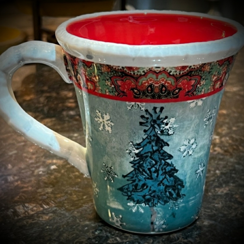 Tracy Porter Folklore Holiday Poetic Wanderlust Set of 4 Mugs